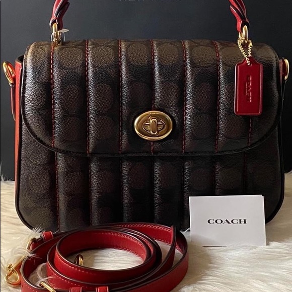 💰SOLD - C5645 - Coach Marlie Top Handle Satchel in Signature - Picture 12 of 12
